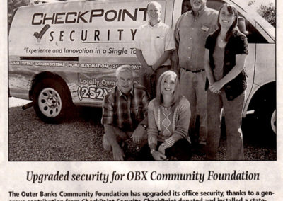 Security Installation OBX Community Foundation